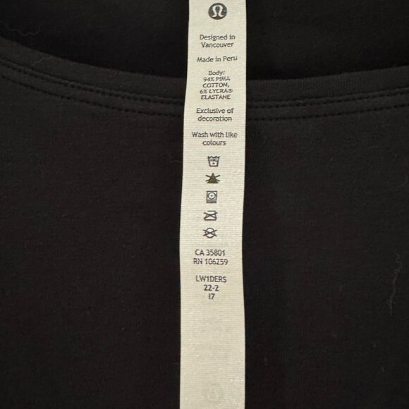 NWT lululemon Back in Action Long-Sleeve Dress Black - Size 8 - Picture 4 of 5